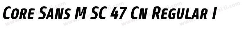 Core Sans M SC 47 Cn Regular Italic字体转换